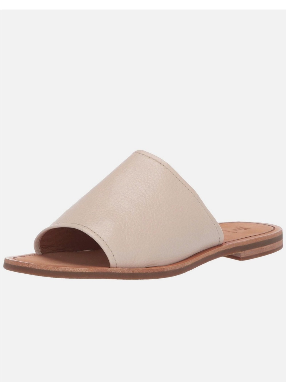 Frye Leather cream sandals/slides size 8: genuine leather